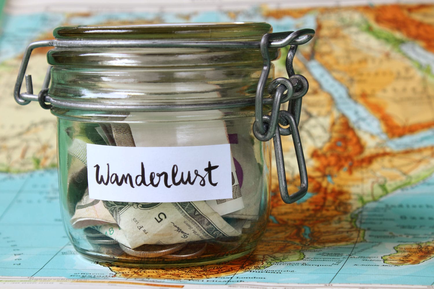 Wanderlust Money Jar