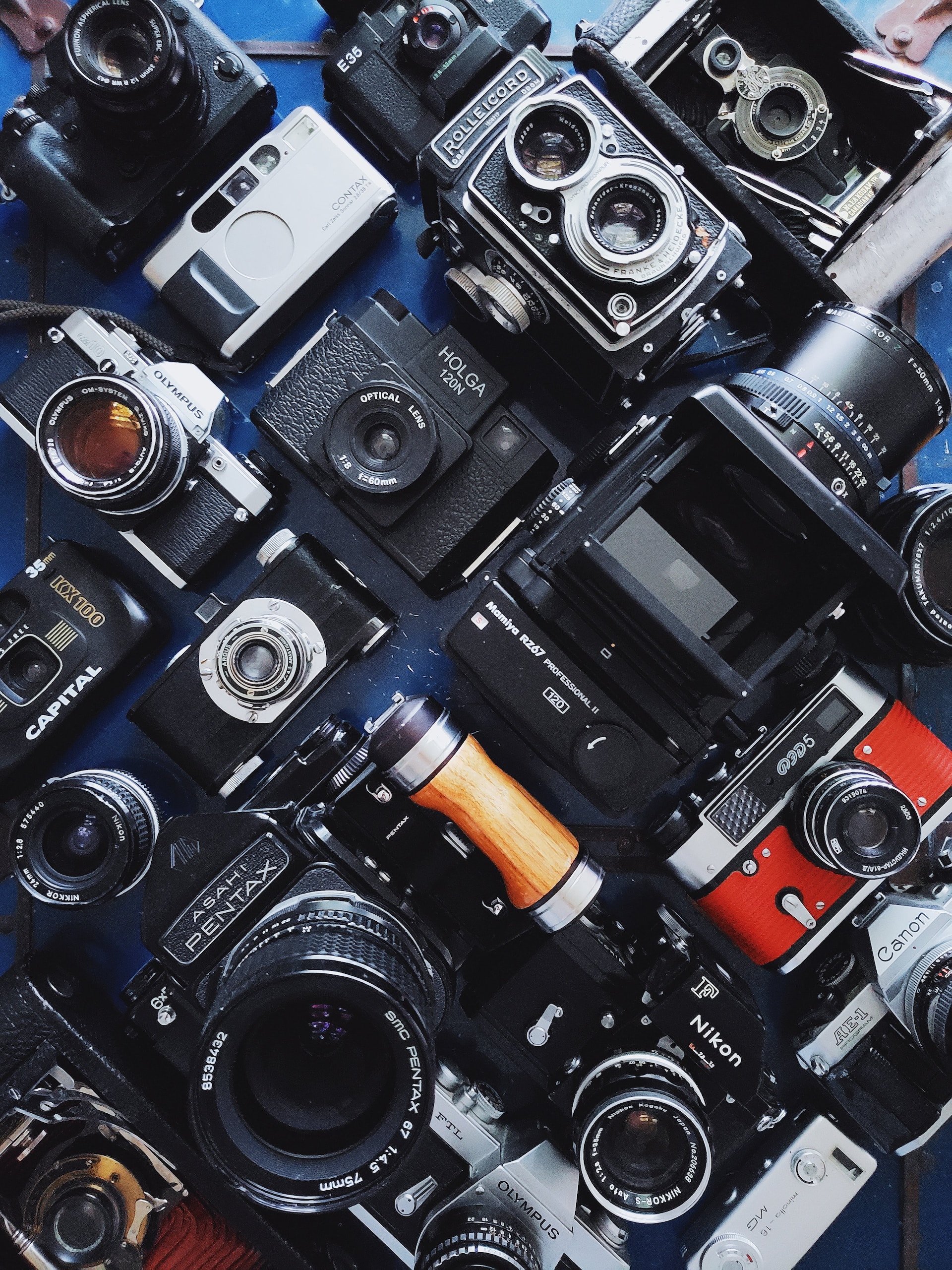 selection of cameras