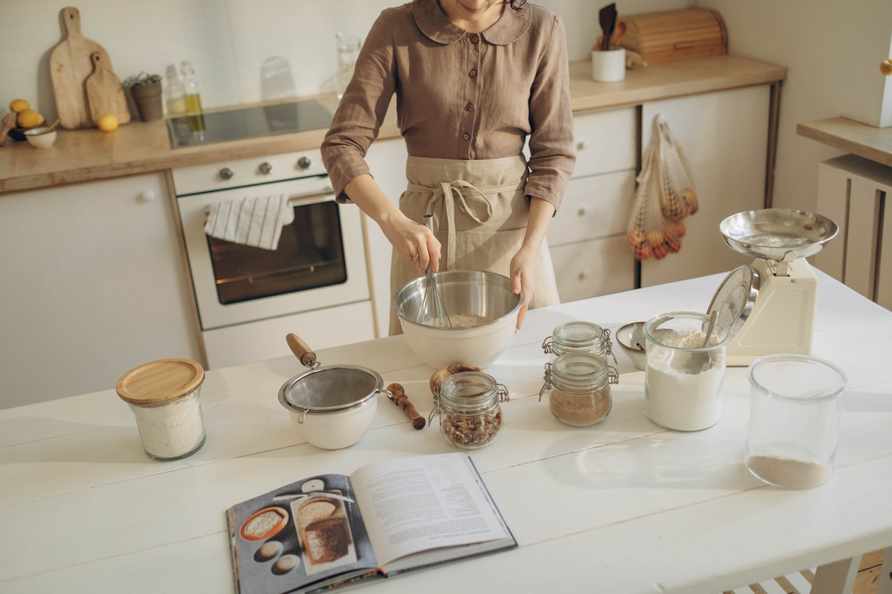 Photo of lady baking