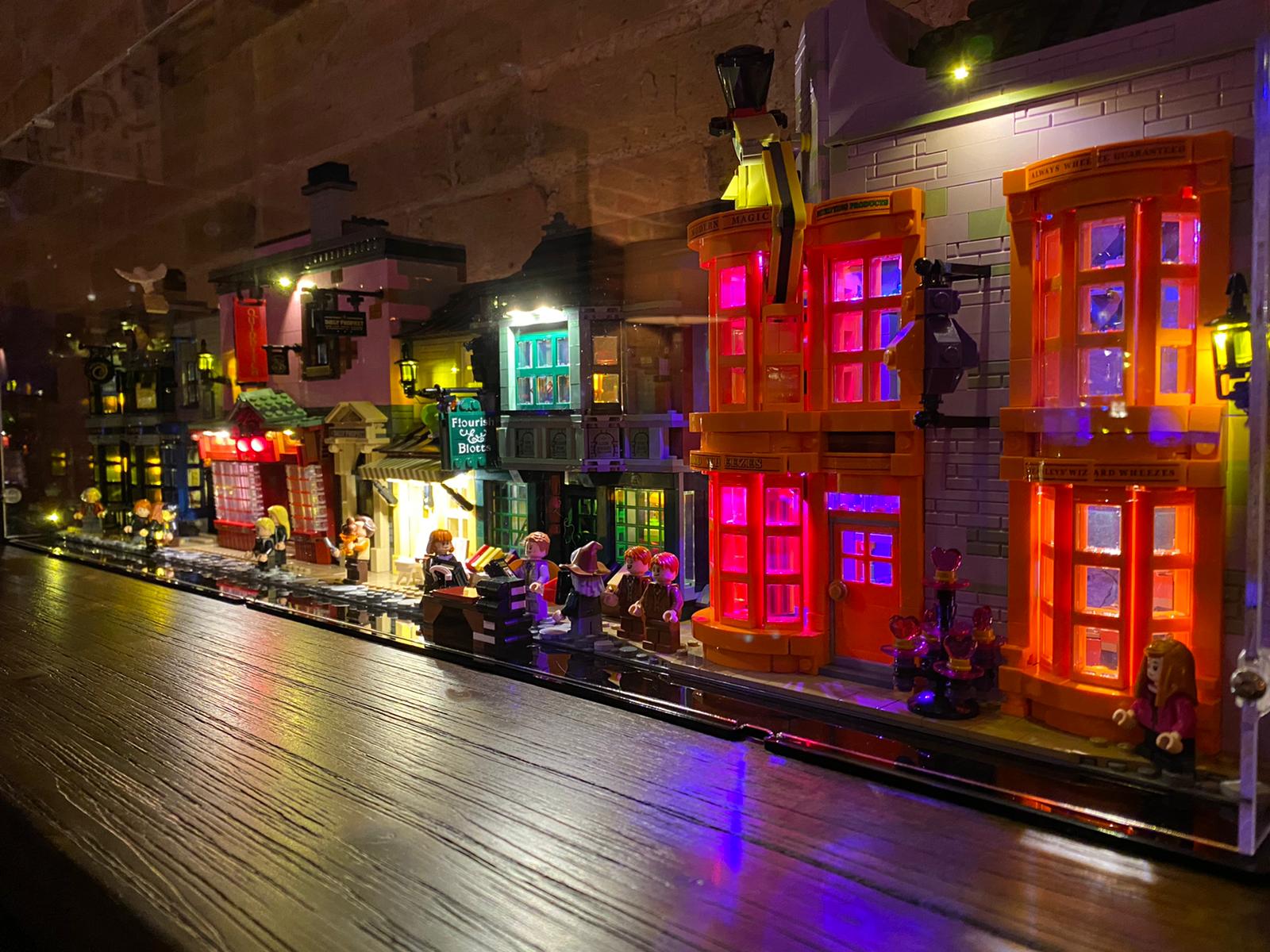 Diagon Alley with lights