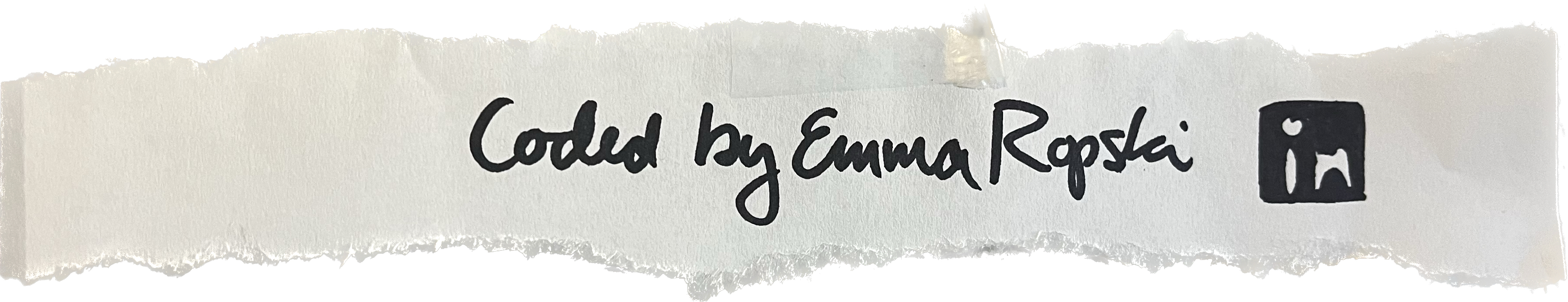 Coded by Emma Ropski LinkedIn