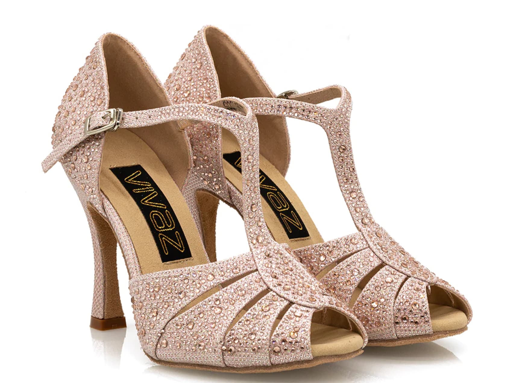 High heel dance shoes front picture