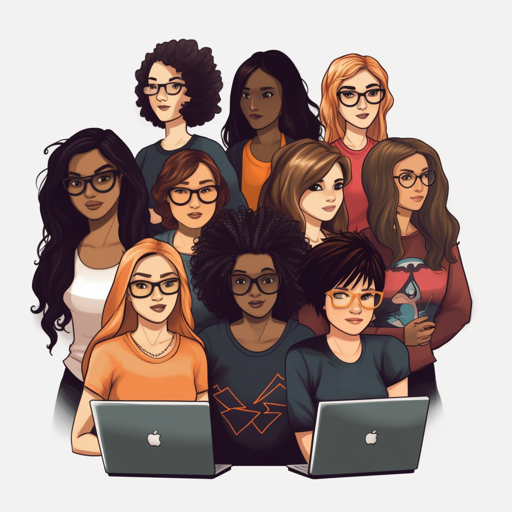 women coding