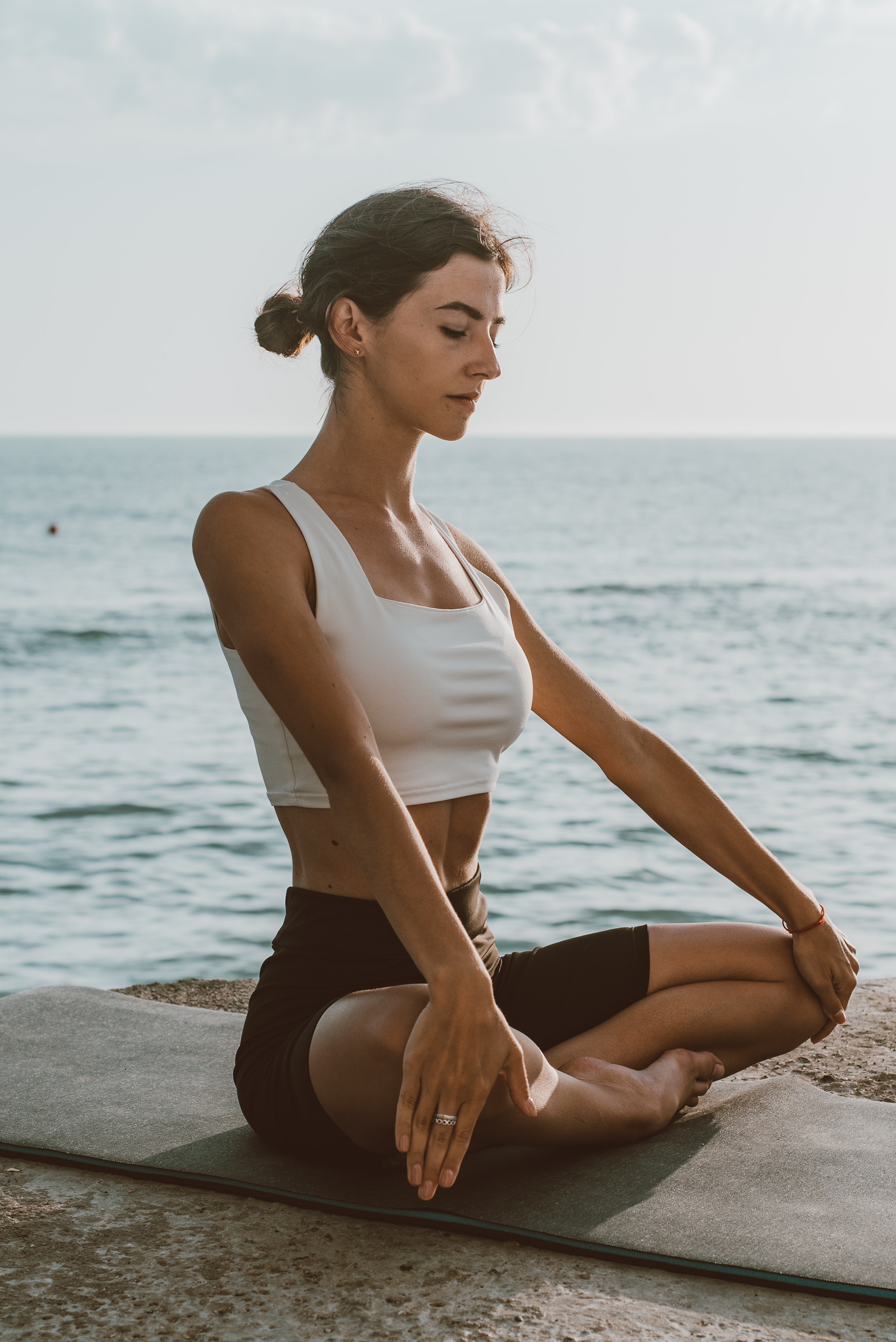 Woman meditating