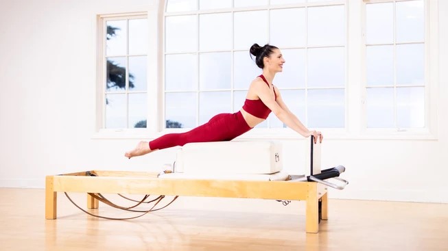 woman on reformer