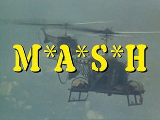 Mash logo with helicopter