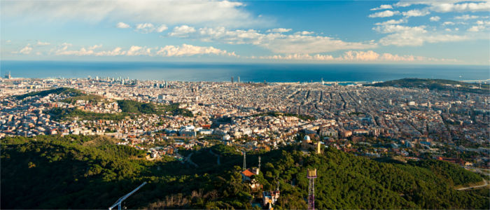 View of Barcelona from Tibidabo
