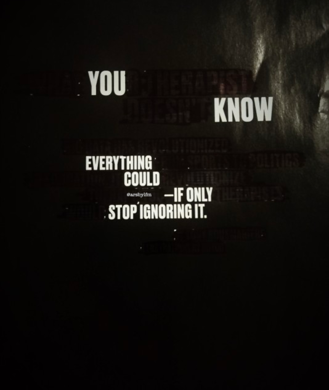 image of a black out poem