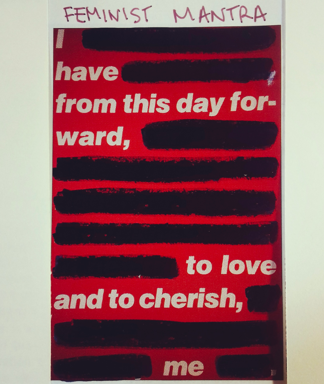 image of a black out poem