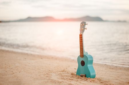 ukulele on the beach