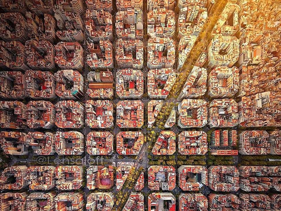 Barcelona above