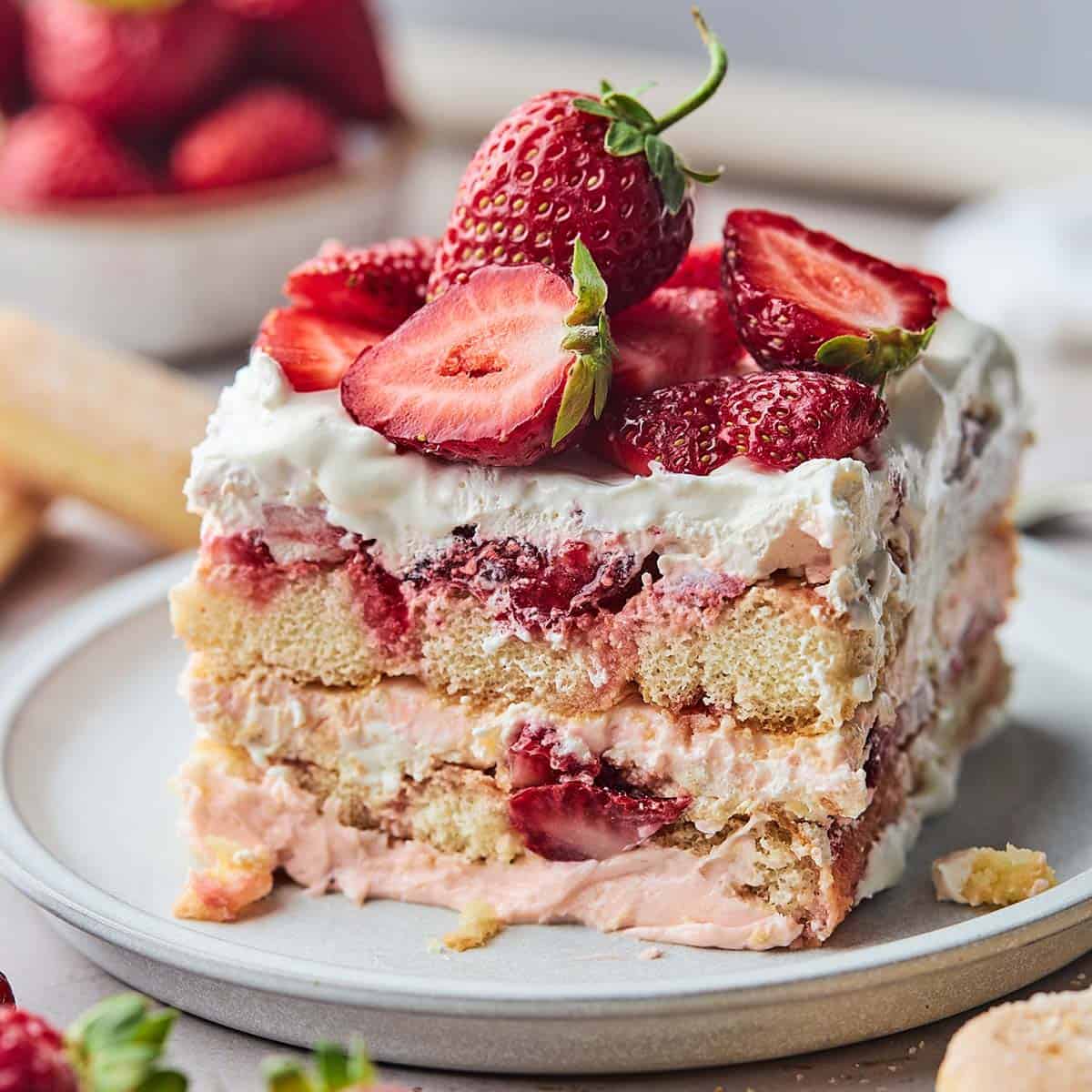 Strawberry tiramisu