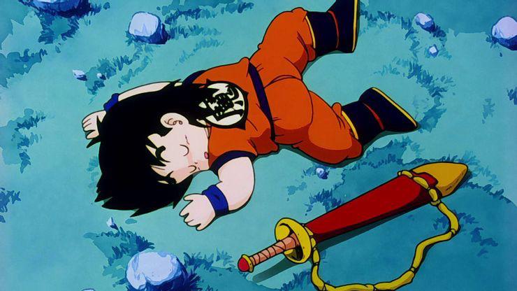 Image of Kid Gohan Sleeping