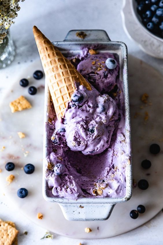 Blueberry Cheesecake Ice Cream