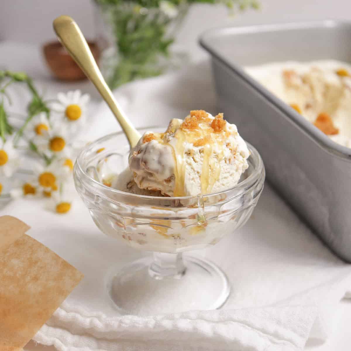 chamomile and honey icecream