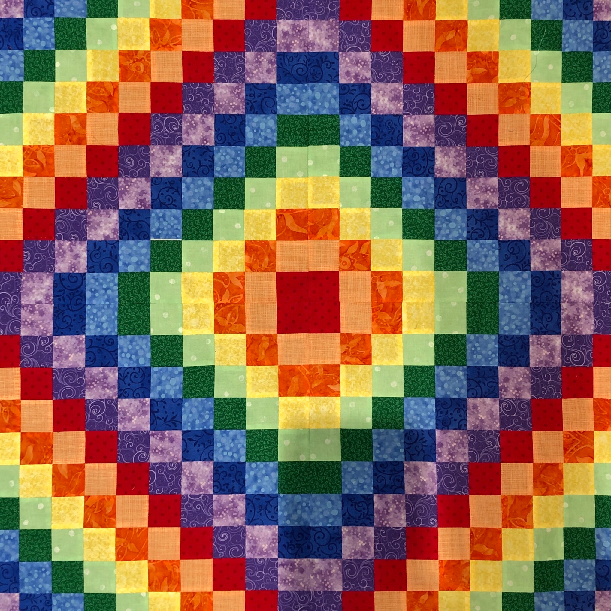 rainbow quilt