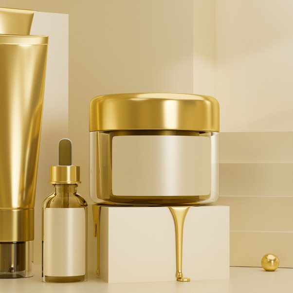 luxuorious gold skincare products