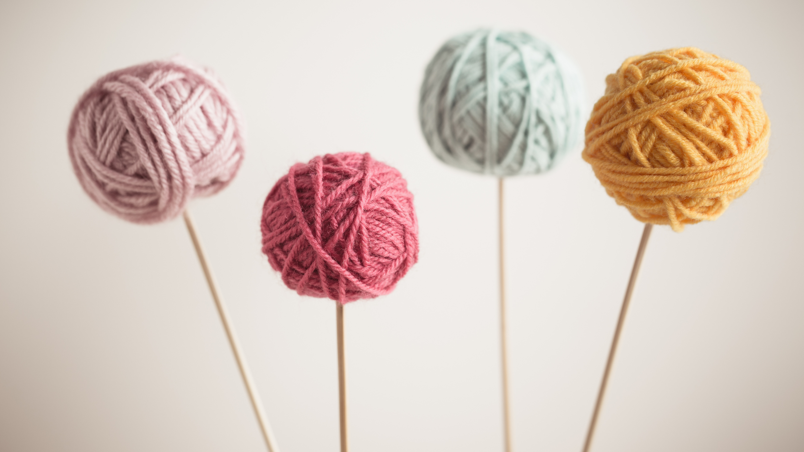 colorful hand dyed yarn