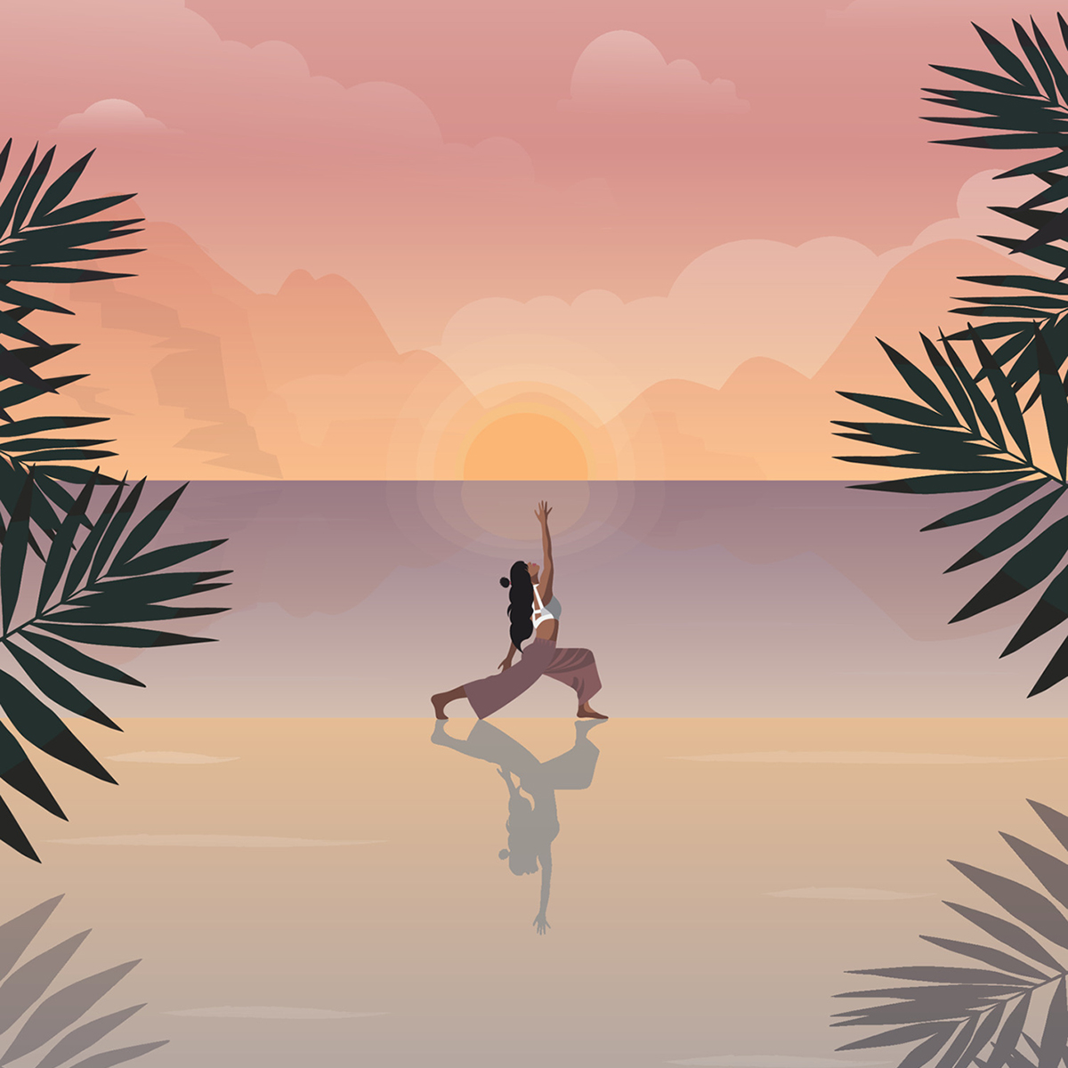 Woman in Warrior pose