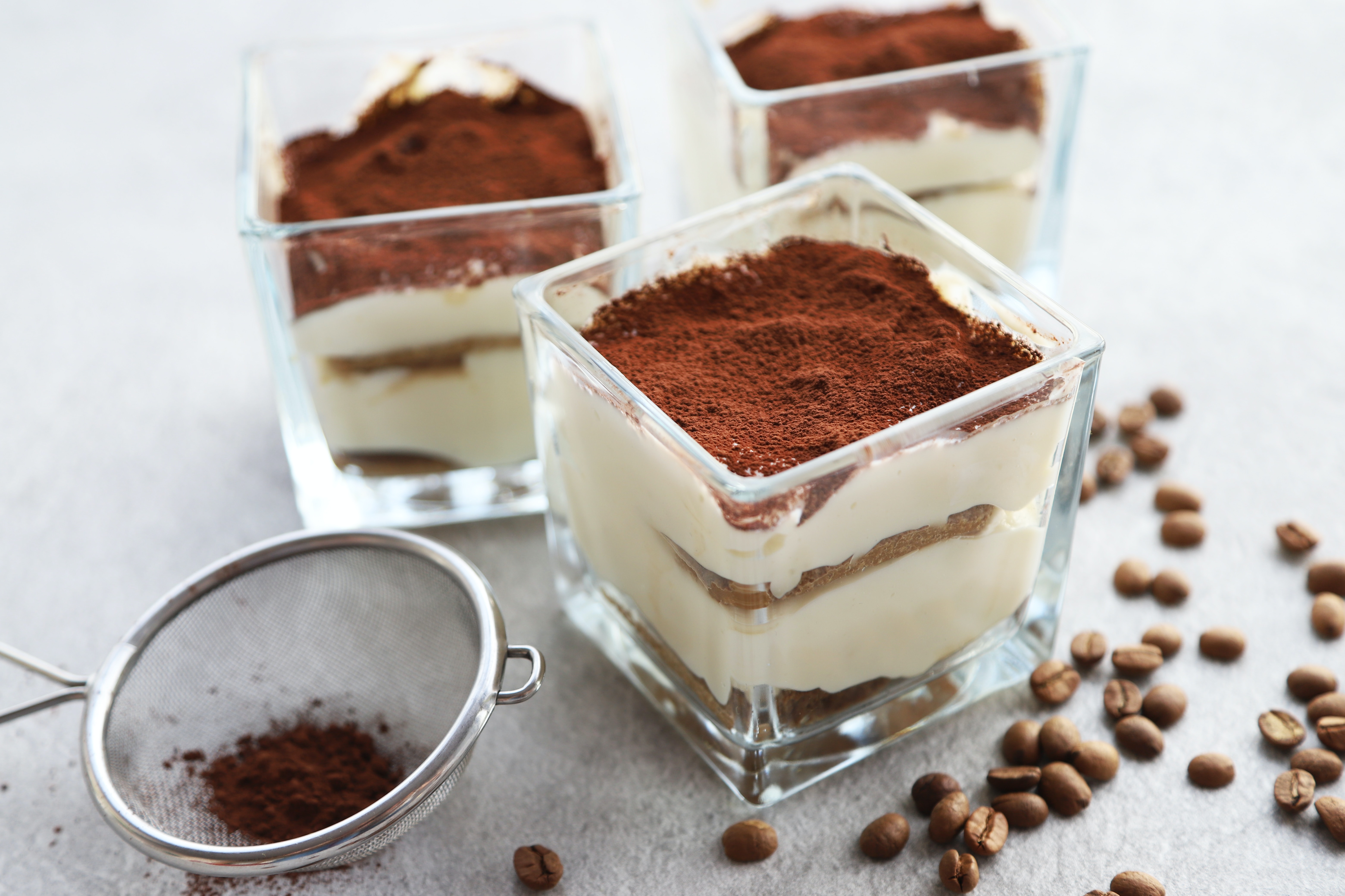 Tiramisu in a glass