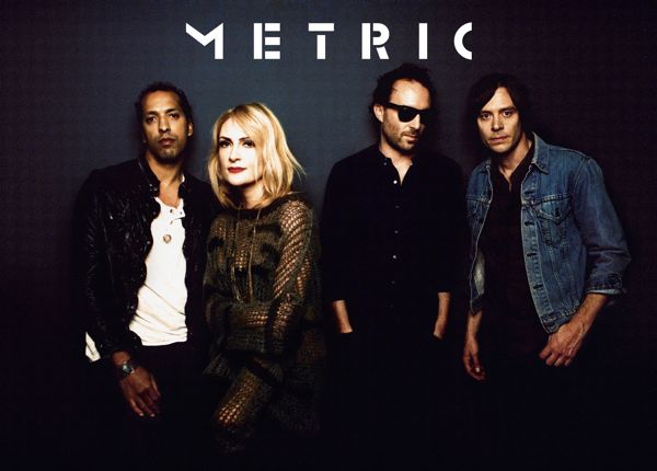 Metric band members looking badass