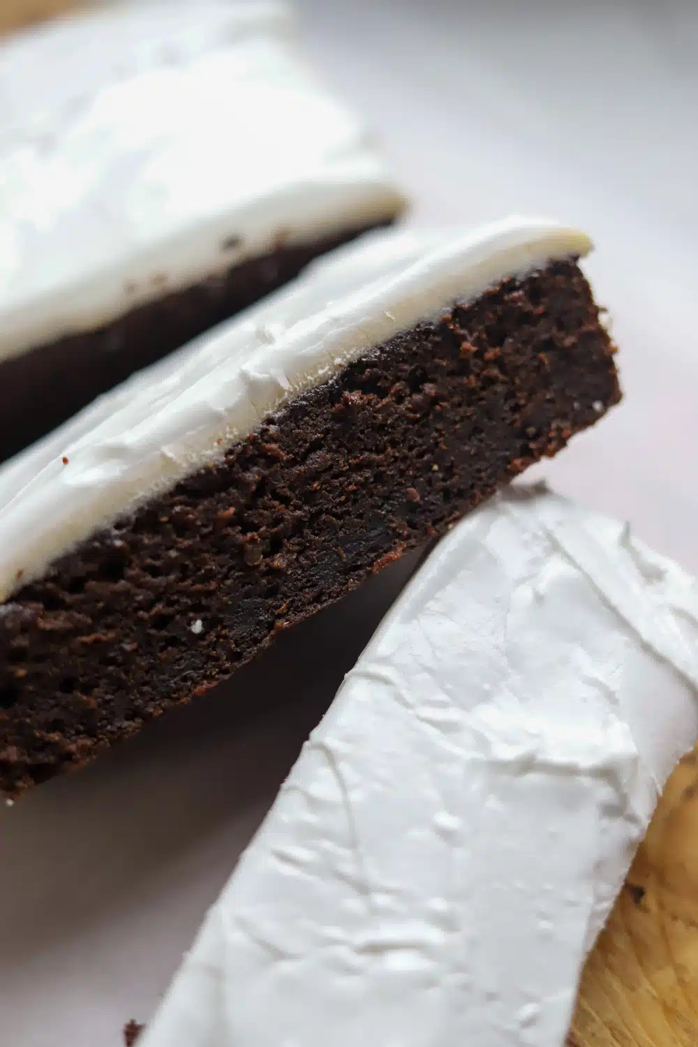 black cake with icing