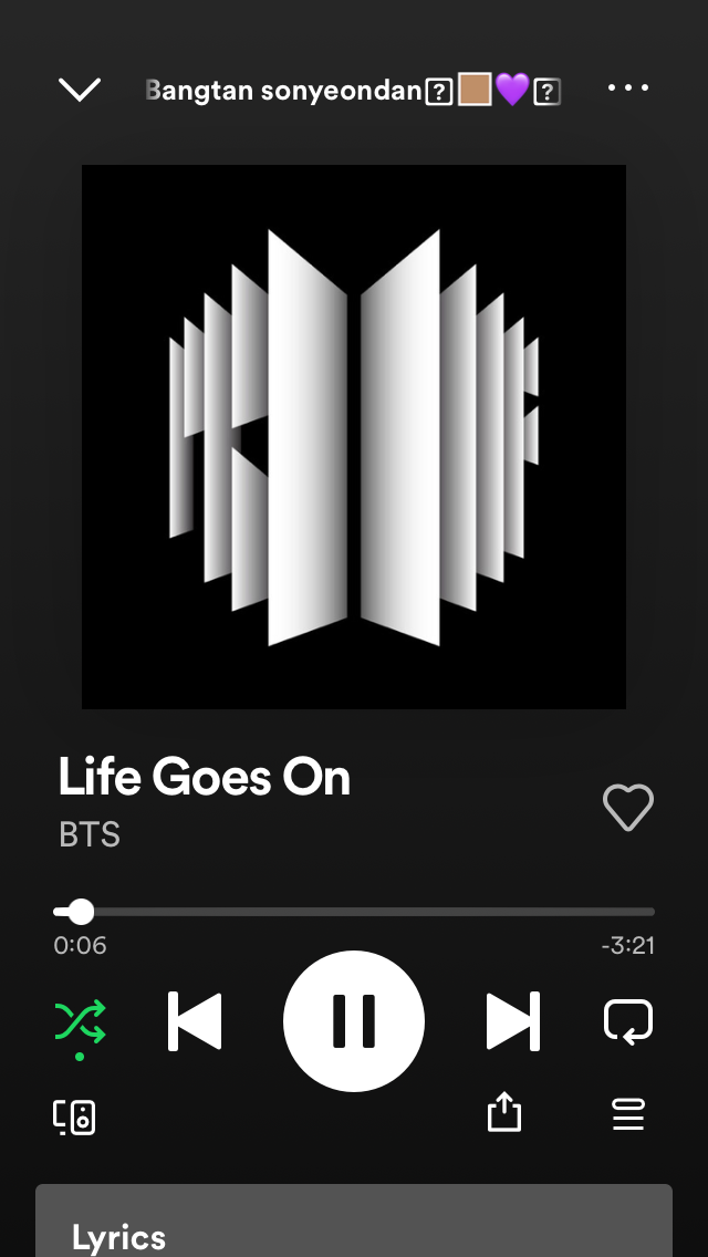 LIFE GOES ON-BTS