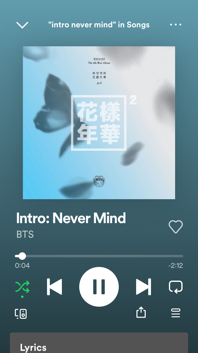 INTRO: NEVER MIND