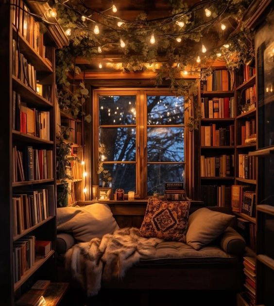 Cozy Home Library