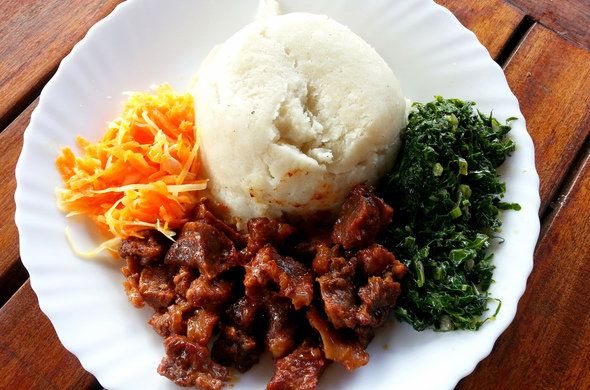 Ugali and nyama