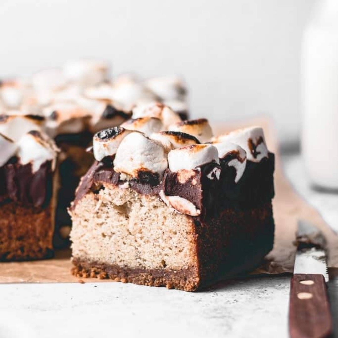 Smores Banana Blondies