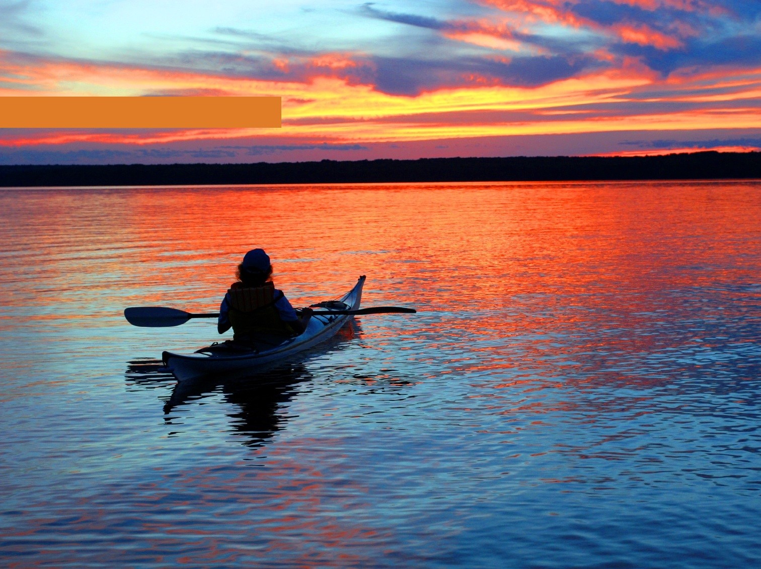 Kayaking during Sunset