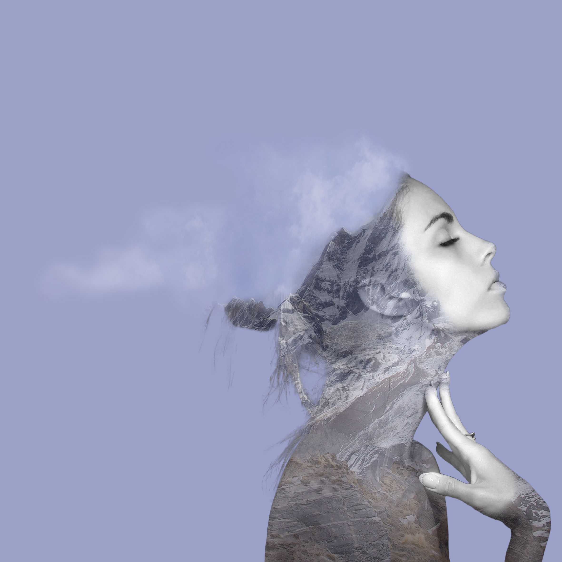 head in the clouds girl photo manipulation ©️ Carie Ng