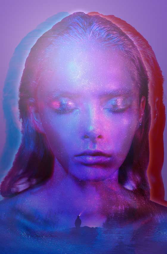 galaxy-girl photo manipulation ©️ Carie Ng