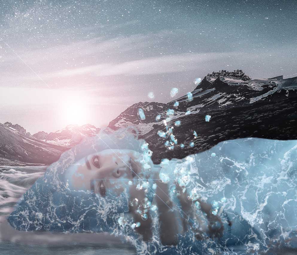 water-girl photo manipulation ©️ Carie Ng