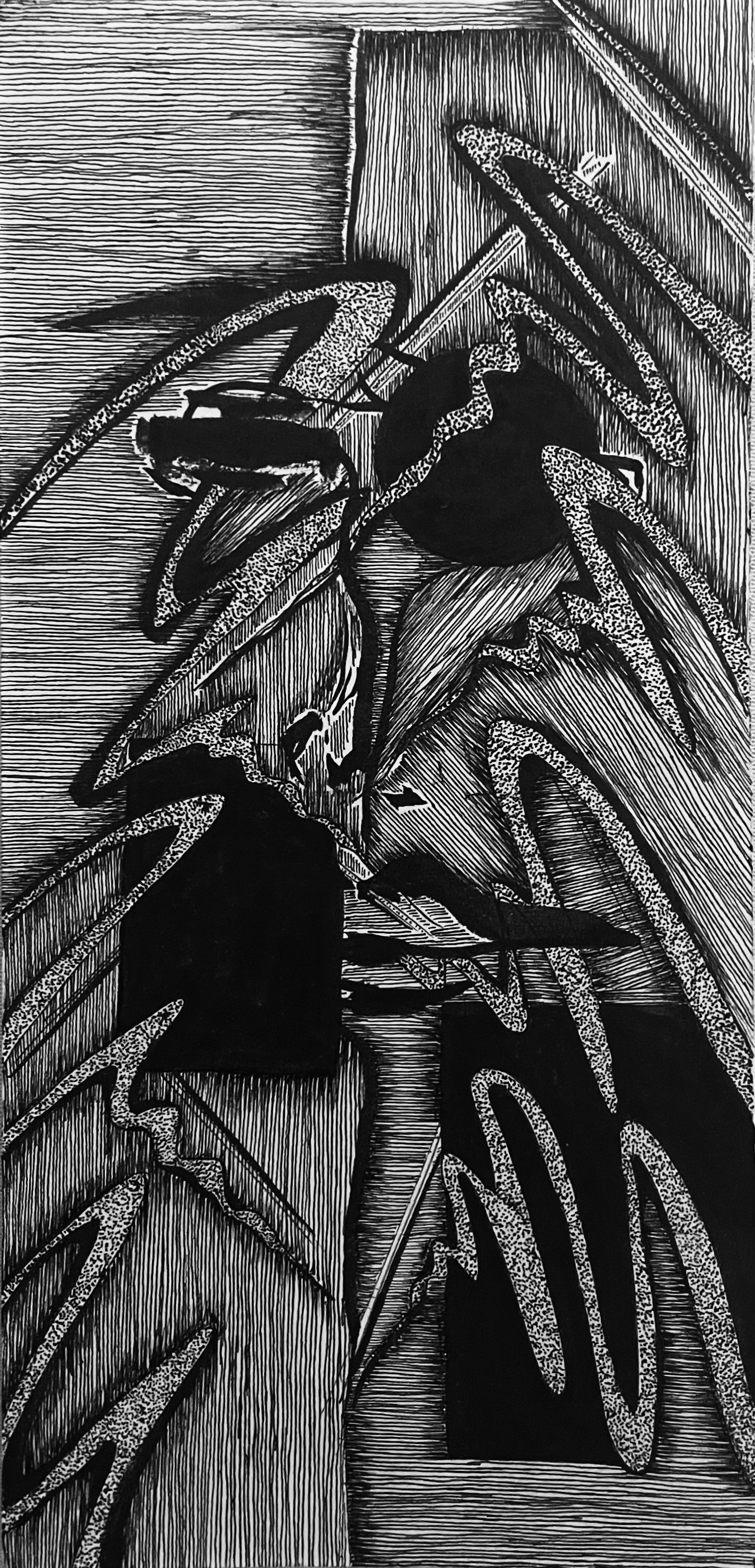 Deeper Face Line Art