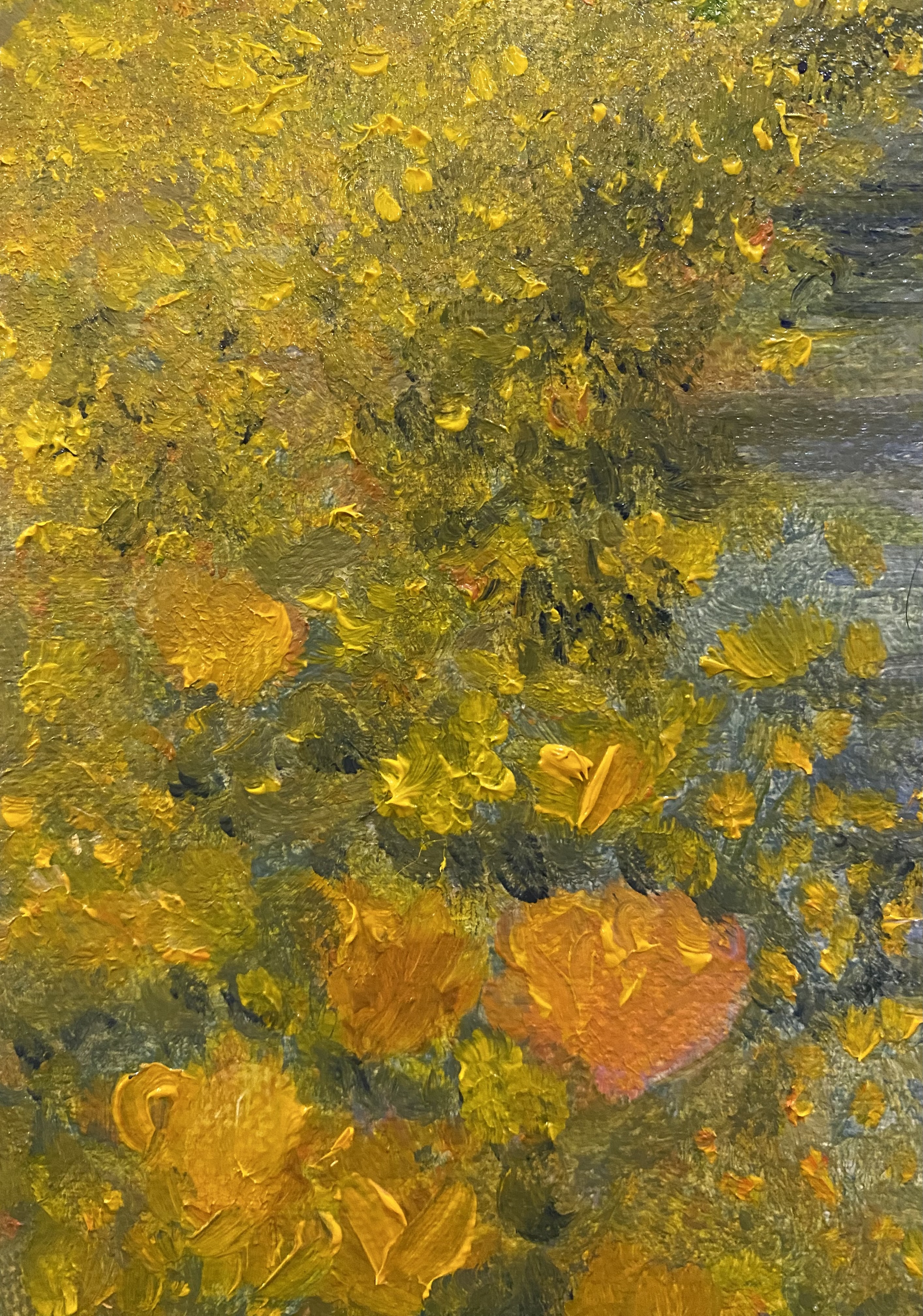 yellow flowers-oil painting