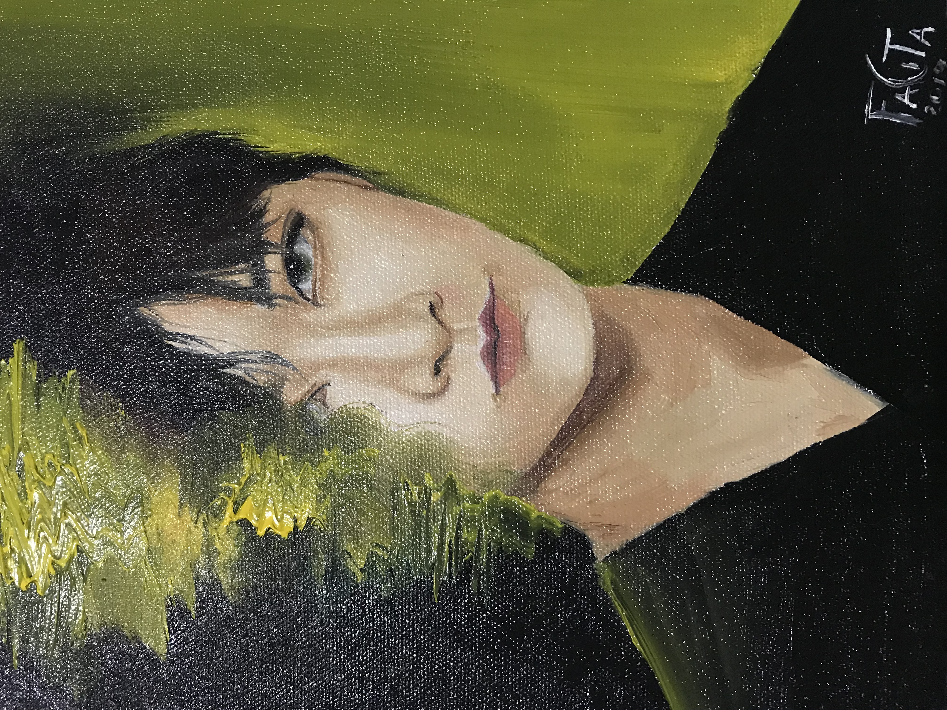 nct-ten-kpop-oil painting
