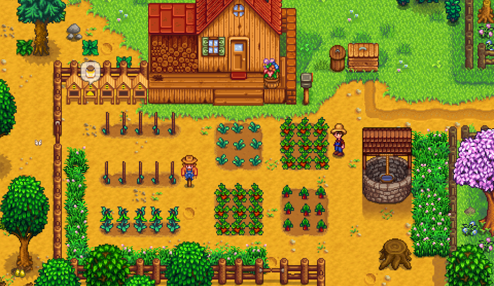 Gameplay planting crops