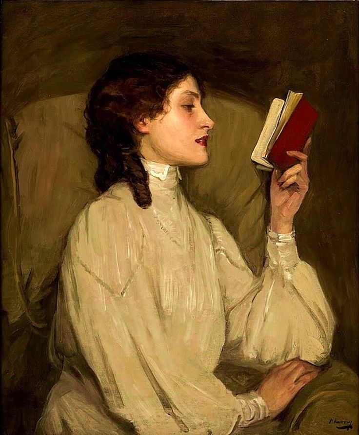 A reading woman