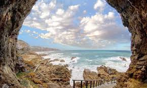 Picture of sky from cave