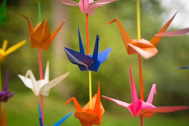 Origami crane group