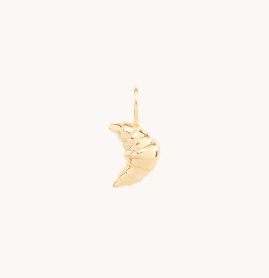 Yellow Gold Croissant Charm