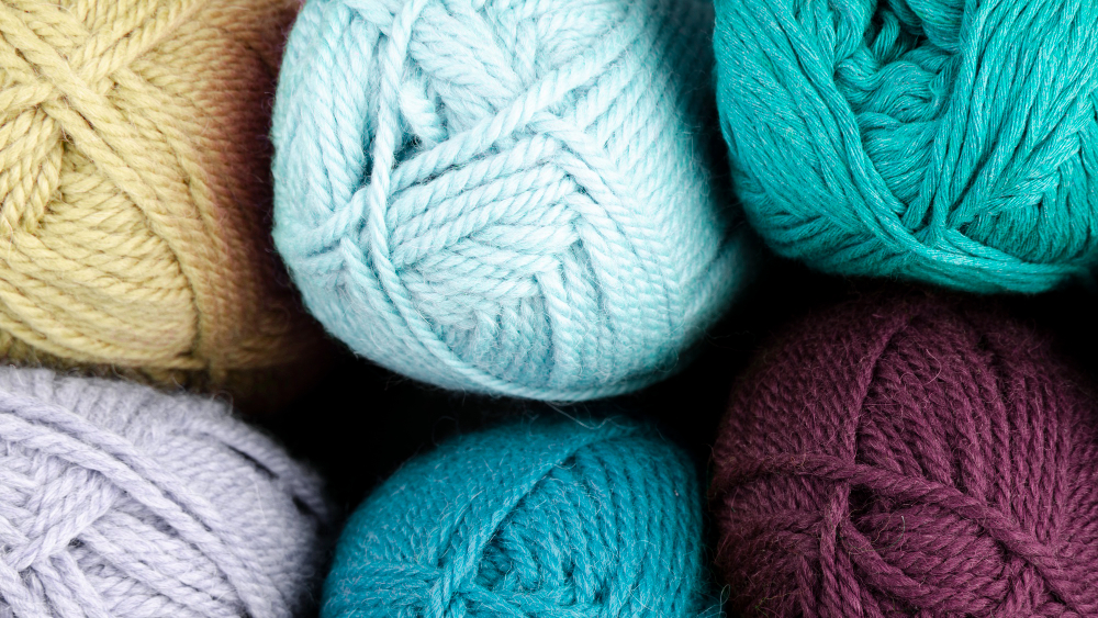 assortment of yarn