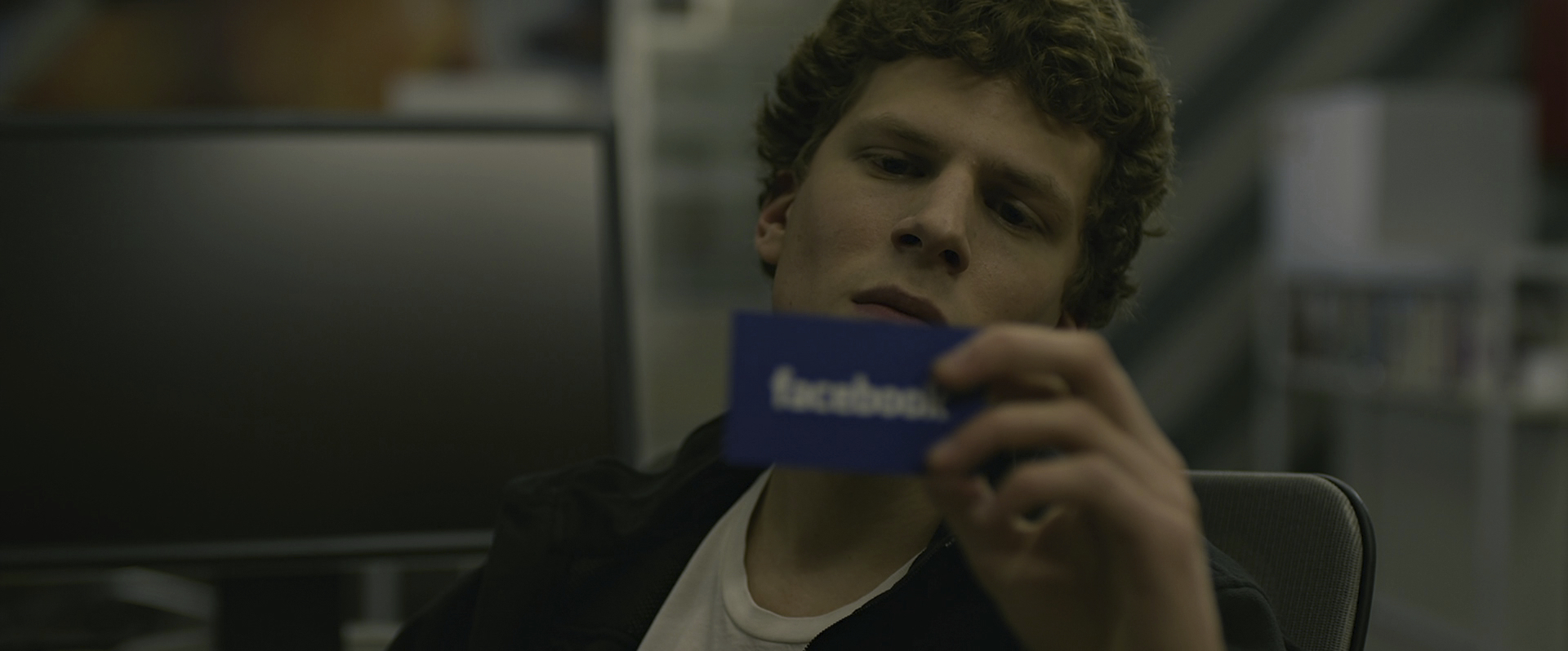 mark zuckerburg with facebook busssines card