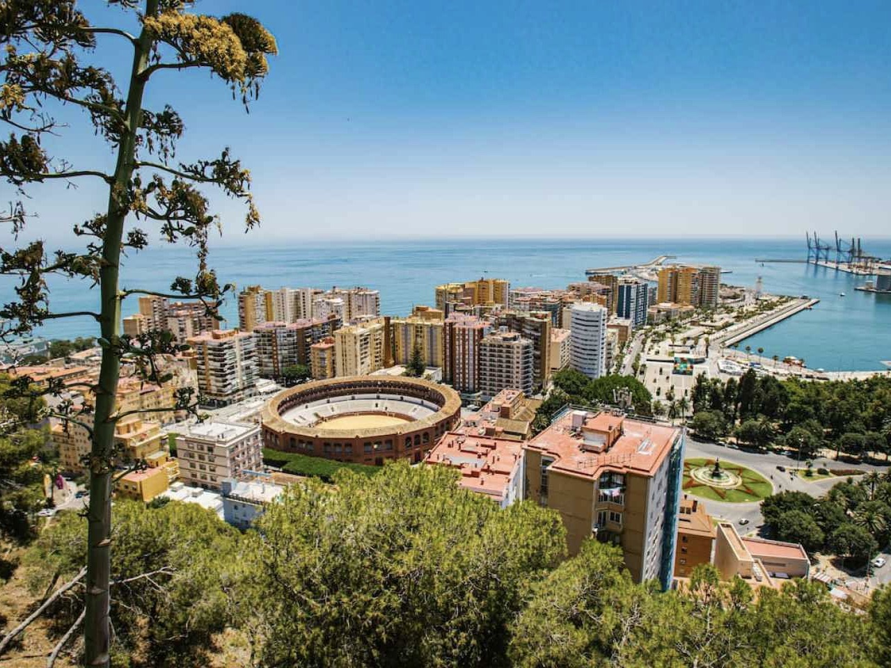 View from the mirador de Gibralfaro