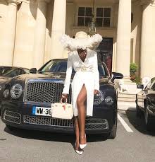 dark skinned woman enjoying luxury