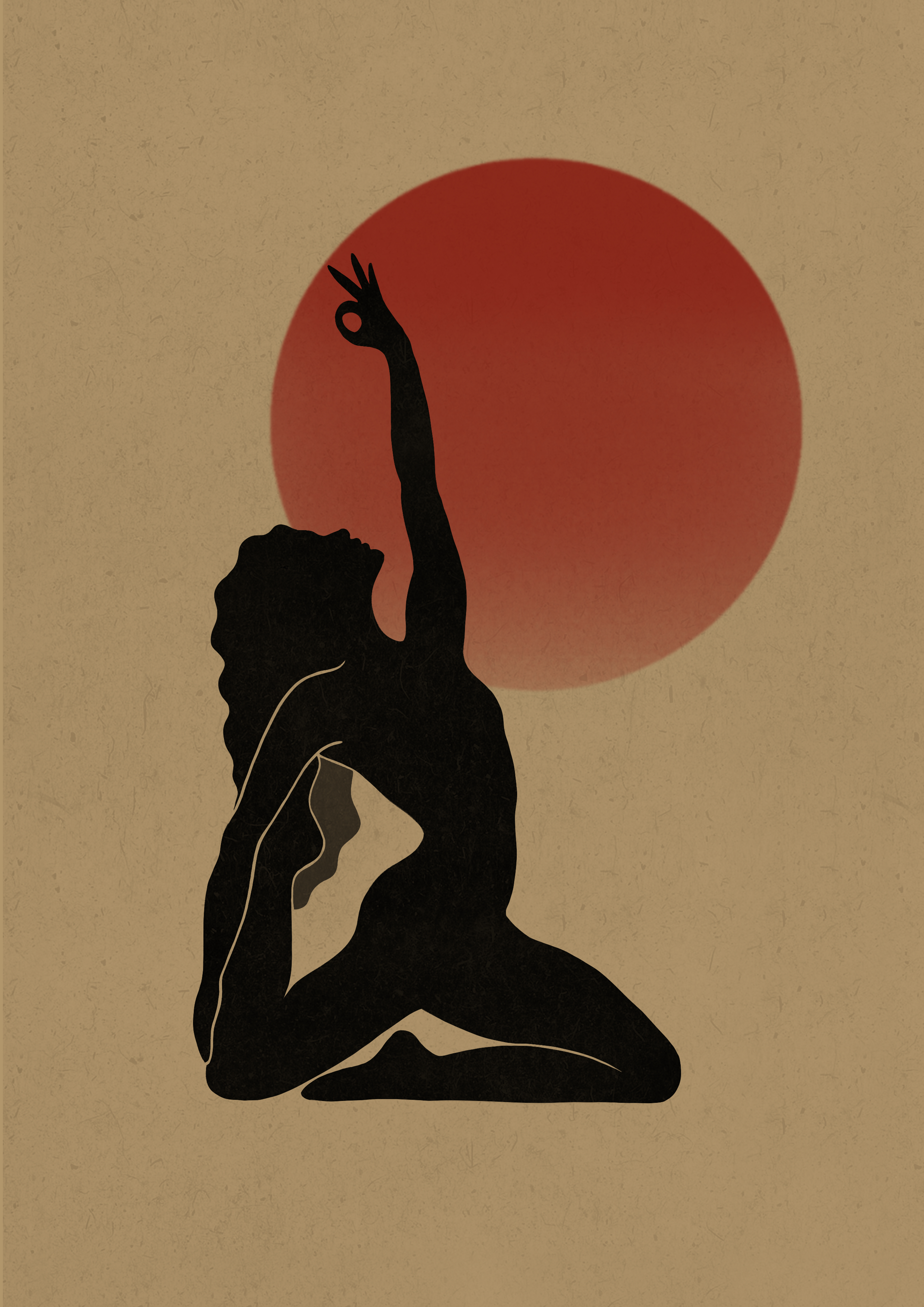 Eka Pada Rajakapotasana Illustration