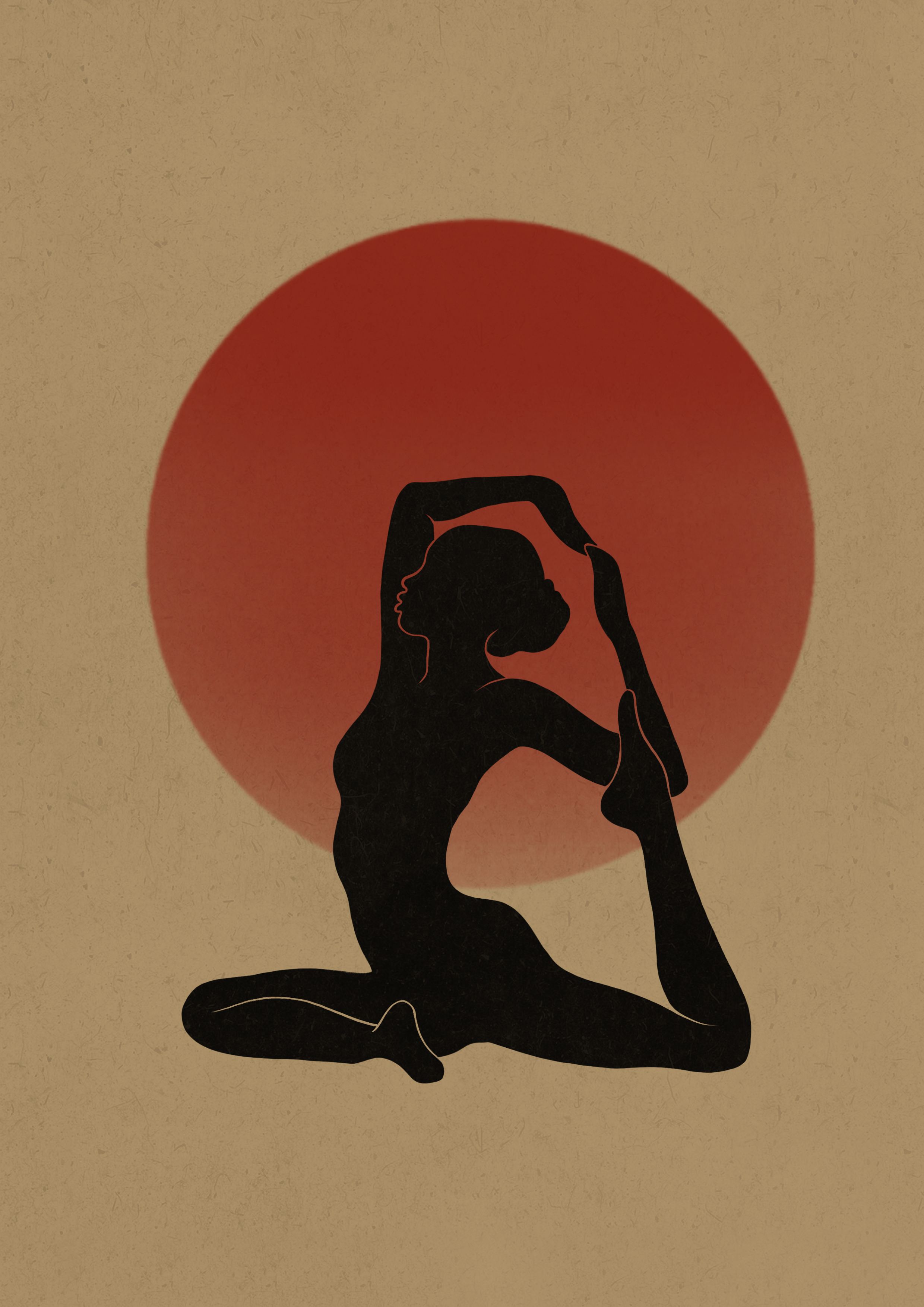 Eka Pada Rajakapotasana Illustration no.2