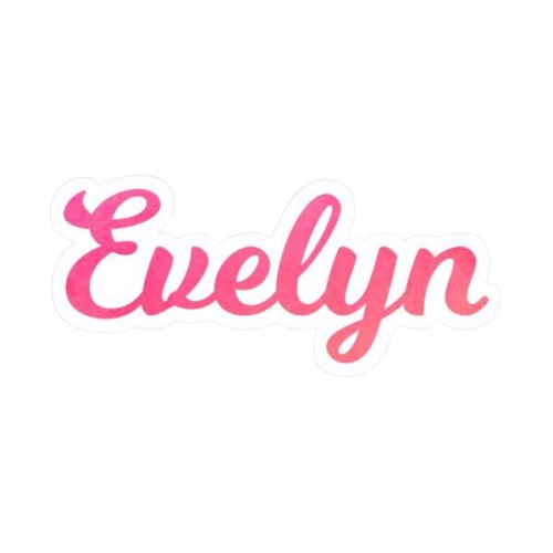 Logo with the name Evelyn